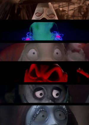 Реализация глаз в мультфильме «The Nightmare Before Christmas»