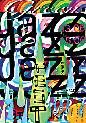 Плакат к фестивалю Green Jazz Fest