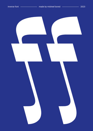 Inverse font