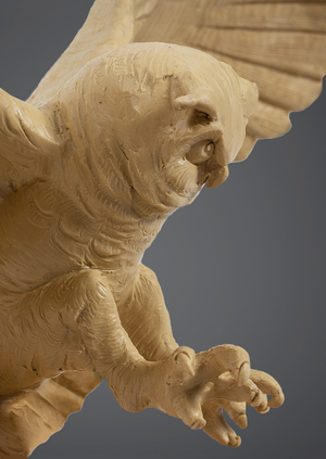 Анимационная скульптура: сова