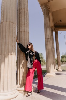 Magenta trousers