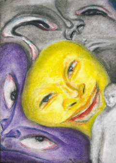 Серия иллюстраций к рассказу «МИНДАЛЬ»