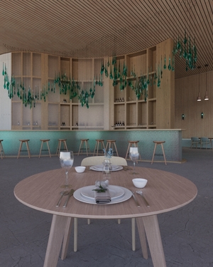 Дизайн - проект ресторана "Katun River"