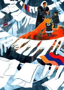 Иллюстрации «Письма из&nbsp;Еревана: Мир не&nbsp;наступит без войны»