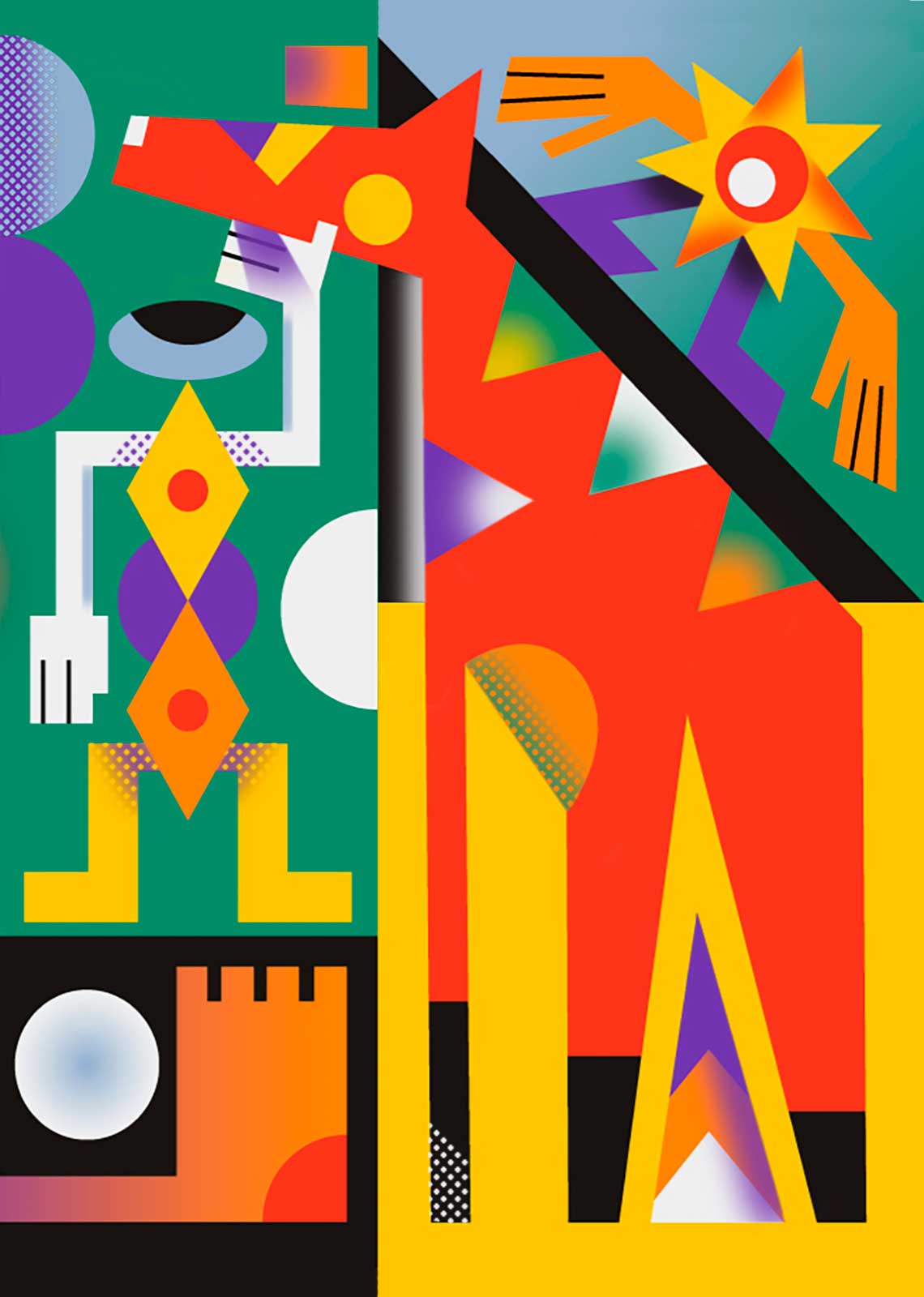 Illustrations for the STENOGRAFFIA Street Art Festival
