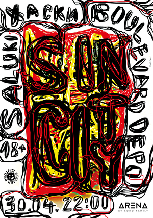 Плакат к музыкальному проекту Sin  City