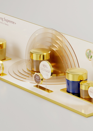 Визуализация подставки для продукции Estee Lauder
