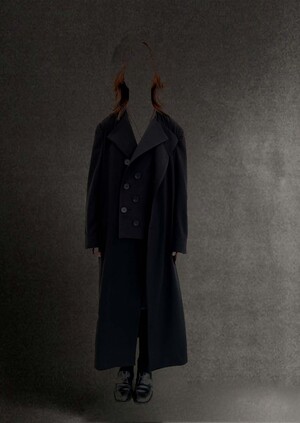 Разработка пальто Yohji Yamamoto