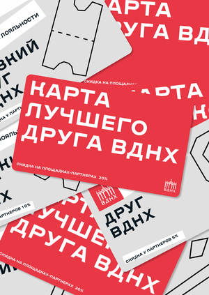 Визуальный стиль программы лояльности «Друзья ВДНХ»