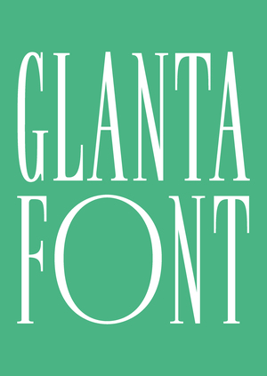 Шрифт Glanta
