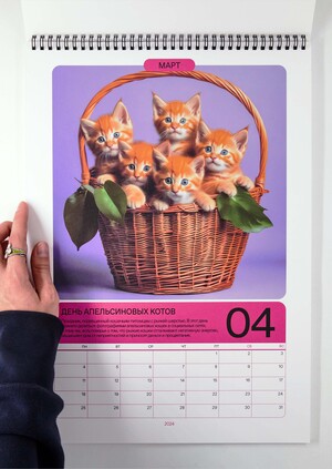 Нейро котики и праздники на каждый месяц