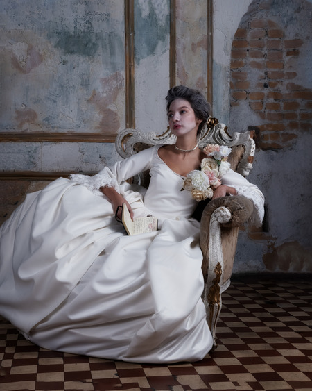 Исторический костюм маркизы XVIII века