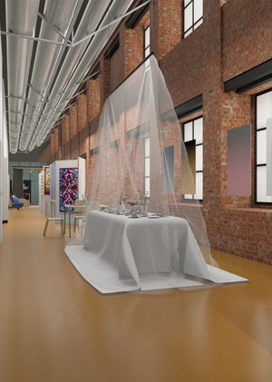 Design concept of an exhibition of subject design at the Jewish Museum