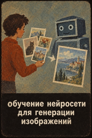Обучение LoRA-модели для генерации изображений в стиле советских диафильмов