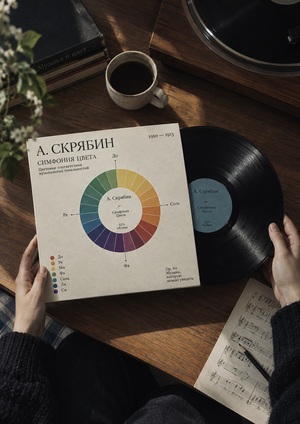 Пластинка "Симфония цвета". А. Скрябин