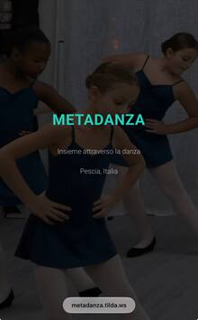 Сайт для школы танцев Metadanza