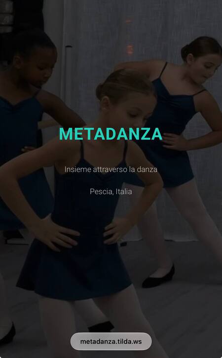 Сайт для школы танцев Metadanza