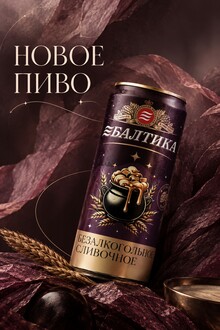 Новость: «Сливочное» без алкоголя: «Балтика 0» готовит к&nbsp;зиме лимитированную новинку