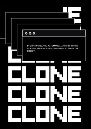 CLONE — айдентика сервиса копирования объектов