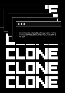 CLONE — айдентика сервиса копирования объектов CLONE — айдентика сервиса копирования объектов
