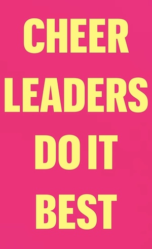 cards for cheerleading section 