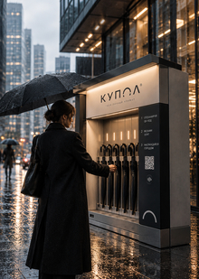 Ребрендинг станций аренды зонтов «Купол»