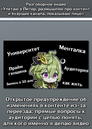 Разговорное видео "Улетаю в Питер, размышляю про контент и будущее канала, показываю лицо"