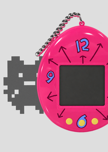 TAMAGOTCHI GEN 1&nbsp;— TRANSLUCENT PINK, 1997