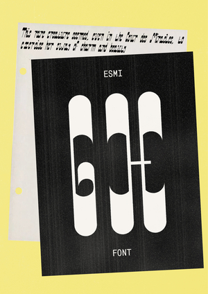 Esmi Font — танцующая акциденция
