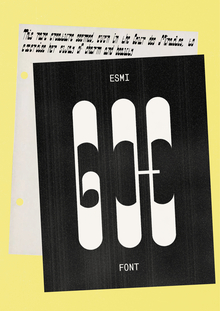 Esmi Font&nbsp;— танцующая акциденция