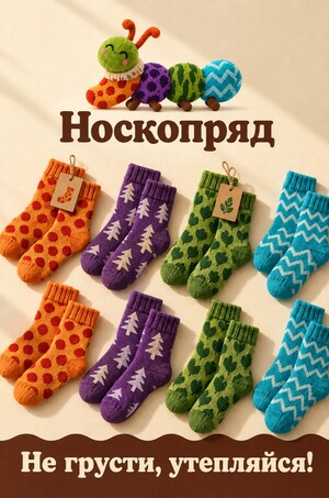 Носкопряд бренд уютных вещей