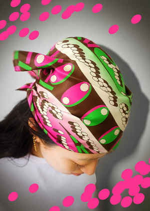 ICH! SILK SCARF!