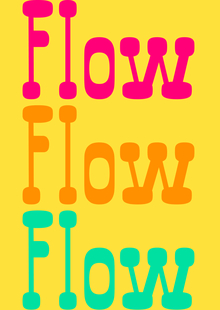 Flow font