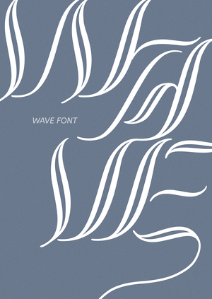 Wave font