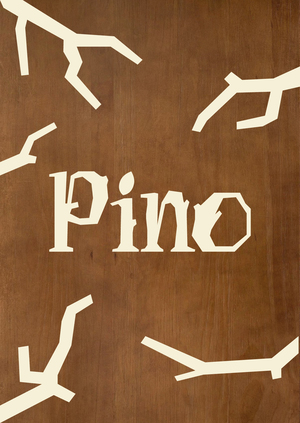 PINO — деревянный акцидентный шрифт