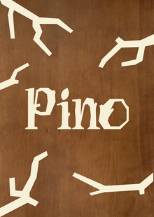 PINO — деревянный акцидентный шрифт PINO — деревянный акцидентный шрифт