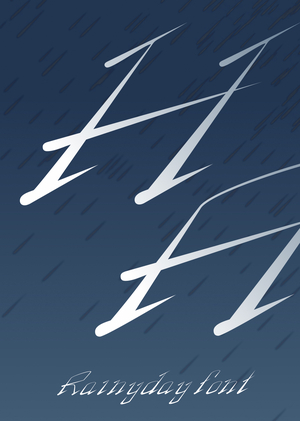 Rainyday font Rainyday font