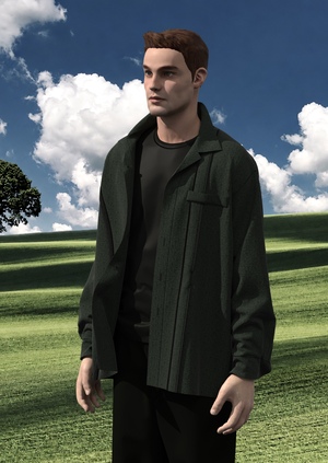 ADER ERROR AW25 Look 1 in CLO3D
