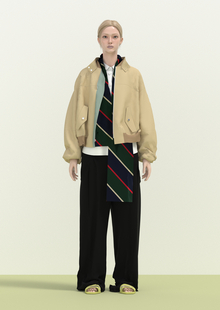 Sacai SS27 Look 12 in CLO 3D Sacai SS27 Look 12 in CLO 3D