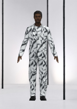 Issey Miyake SS27 ⠀⠀⠀⠀Look6 in CLO3D