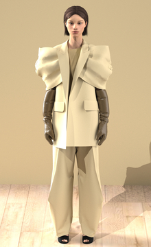 Uma Wang AW26 Look 1 in&nbsp;CLO3D
