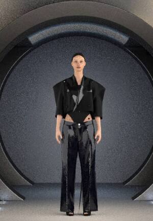 Vaquera FW2025 Look 5 in&nbsp;clo3d