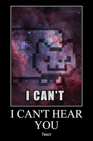 I CAN'T I CAN'T HEAR YOU