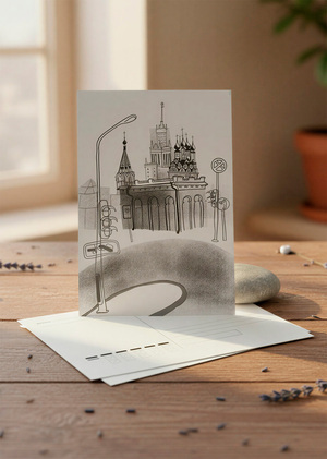 Открытка ко дню Москвы