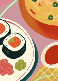 FoodTrip. Мурал для вокзала 1853
