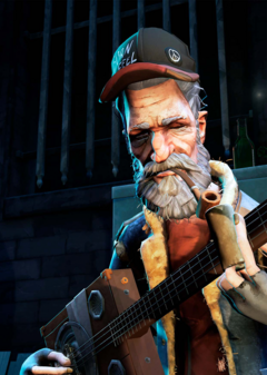 Homeless bluesman