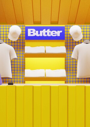Pop-up магазин для бренда уличной одежды "Butter"