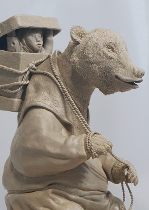 Маша и Медведь. Анимационная скульптура.