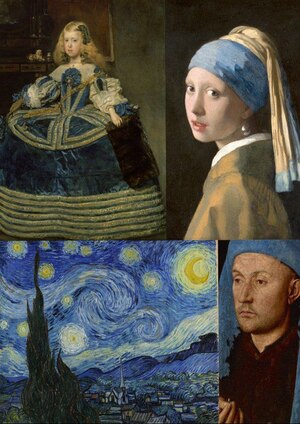 История синего цвета