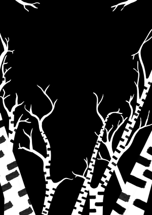 В красном через лес